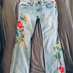 ZD embroidered jeans